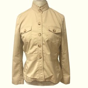 Liz Claiborne Axcess Khaki Safari Jacket